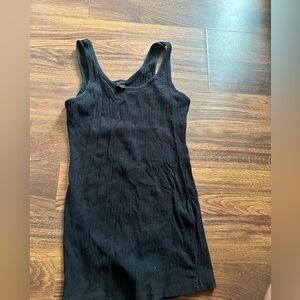 SHEIN Black Ribbed Sleeveless Top